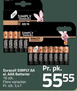 Fleggaard Duracell Simply AA el. AAA Batterier erbjuda