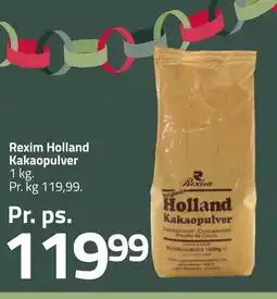 Fleggaard Rexim Holland Kakaopulver erbjuda