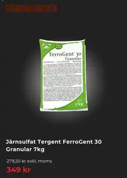 Granngården Järnsulfat Tergent FerroGent 30 Granular erbjuda