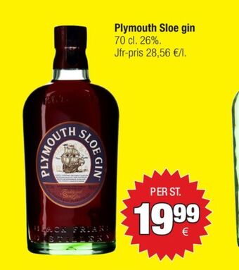 Calle Plymouth Gin erbjuda