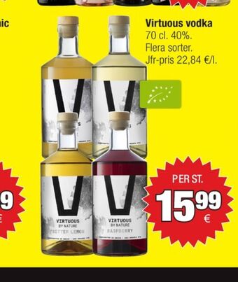 Calle Virtuous by Nature Vodka erbjuda