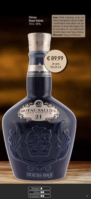 Calle Chivas Regal Whisky erbjuda