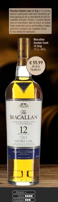 Calle Macallan Whisky erbjuda