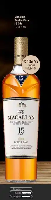 Calle Macallan Whisky erbjuda