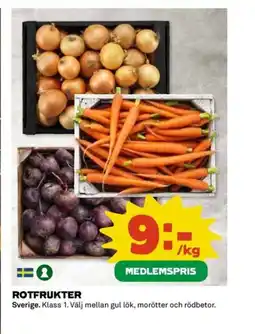 Coop Rotfrukter erbjuda