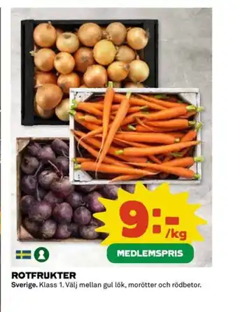 Coop Rotfrukter erbjuda