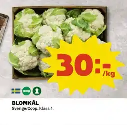 Coop Blomkål erbjuda