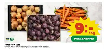Coop Rotfrukter erbjuda
