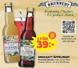 Coop Smaksatt äppelmust erbjuda