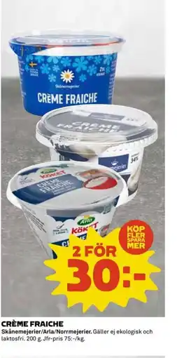 Coop Crème fraiche erbjuda