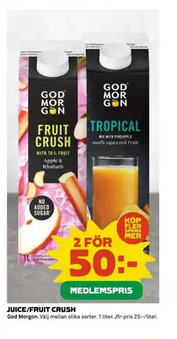Coop GOD MORGON Juice/fruit crush erbjuda