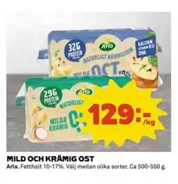 Coop ARLA Mild och krämig ost erbjuda