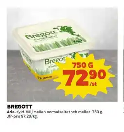Coop ARLA Bregott erbjuda