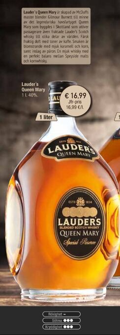 Calle Lauders Whisky erbjuda