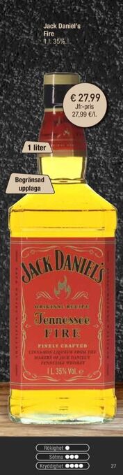 Calle Jack Daniels Whisky erbjuda