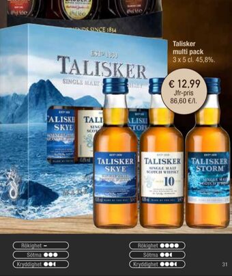 Calle Talisker Whisky erbjuda