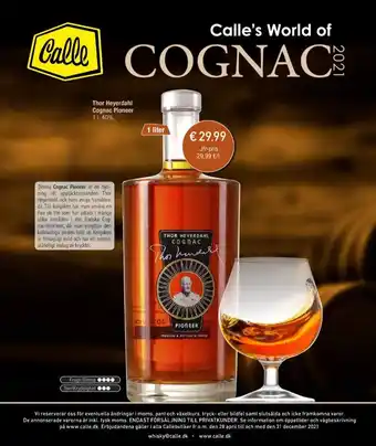 Calle Thor Heyerdahl Pioneer Cognac erbjuda