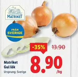 Lidl Matriket Gul lök, SEK 8.9 erbjuda
