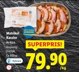 Lidl Matriket Kassler, SEK 79.9 erbjuda
