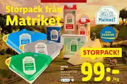 Lidl Matriket Ost, SEK 99 erbjuda