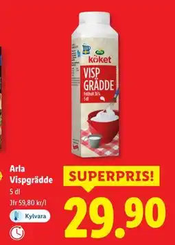 Lidl Arla Vispgrädde, SEK 29.9 erbjuda