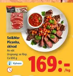 Lidl Sol&Mar Picanha, skivad, SEK 169 erbjuda
