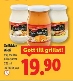 Lidl Sol&Mar Aioli, SEK 19.9 erbjuda