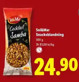 Lidl Sol&Mar Snacksblandning, SEK 24.9 erbjuda