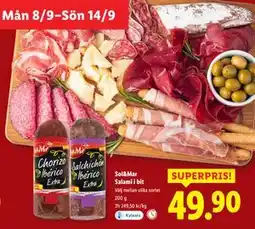 Lidl Sol&Mar Salami i bit, SEK 49.9 erbjuda