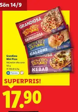 Lidl Grandiosa Mini Pizza, SEK 17.9 erbjuda