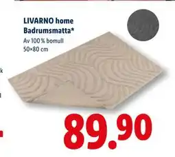 Lidl LIVARNO home Badrumsmatta, SEK 89.9 erbjuda