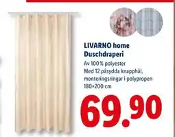 Lidl LIVARNO home Duschdraperi, SEK 69.9 erbjuda