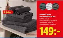 Lidl LIVARNO home Frottéhanddukar, set, SEK 149 erbjuda