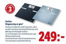 Lidl Sanitas Diagnosvåg av glas, SEK 249 erbjuda