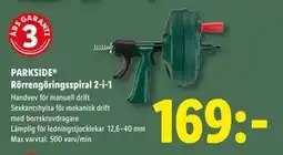 Lidl PARKSIDE Rörrengöringsspiral 2-i-1, SEK 169 erbjuda