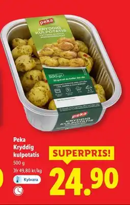 Lidl Peka Kryddig kulpotatis, SEK 24.9 erbjuda