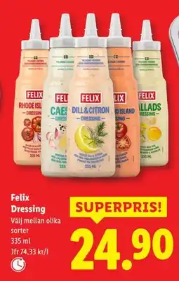 Lidl Felix Dressing, SEK 24.9 erbjuda