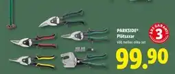 Lidl PARKSIDE Plåtsaxar, SEK 99.9 erbjuda