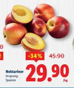 Lidl Nektariner, SEK 29.9 erbjuda