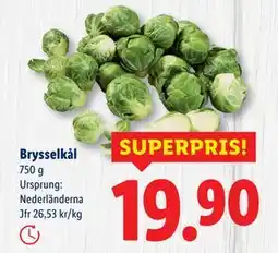 Lidl Brysselkål, SEK 19.9 erbjuda