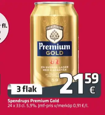 Fleggaard Spendrups Premium Gold Öl erbjuda