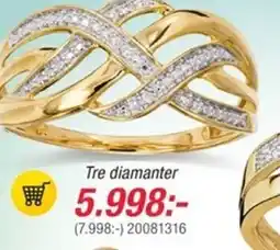 Guldfynd Tre diamanter erbjuda