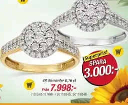 Guldfynd 48 diamanter 0,16 ct erbjuda