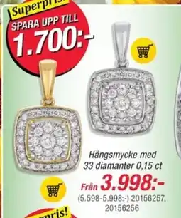 Guldfynd Hängsmycke med 33 diamanter 0,15 ct erbjuda