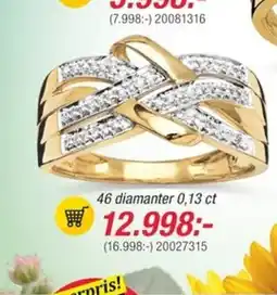 Guldfynd 46 diamanter 0,13 ct erbjuda