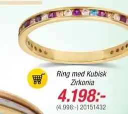 Guldfynd Ring med Kubisk Zirkonia erbjuda