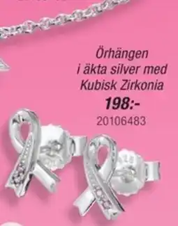 Guldfynd Örhängen i äkta silver med Kubisk Zirkonia erbjuda