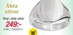 Guldfynd Ring i äkta silver erbjuda