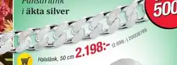 Guldfynd Pansarlänk i äkta silver erbjuda