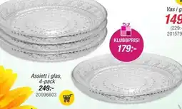 Guldfynd Assiett i glas erbjuda